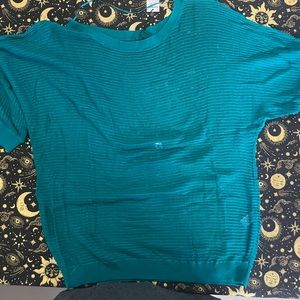 Brand new Express Dolman Knit Sweater : Peacock Green (Green Blue)